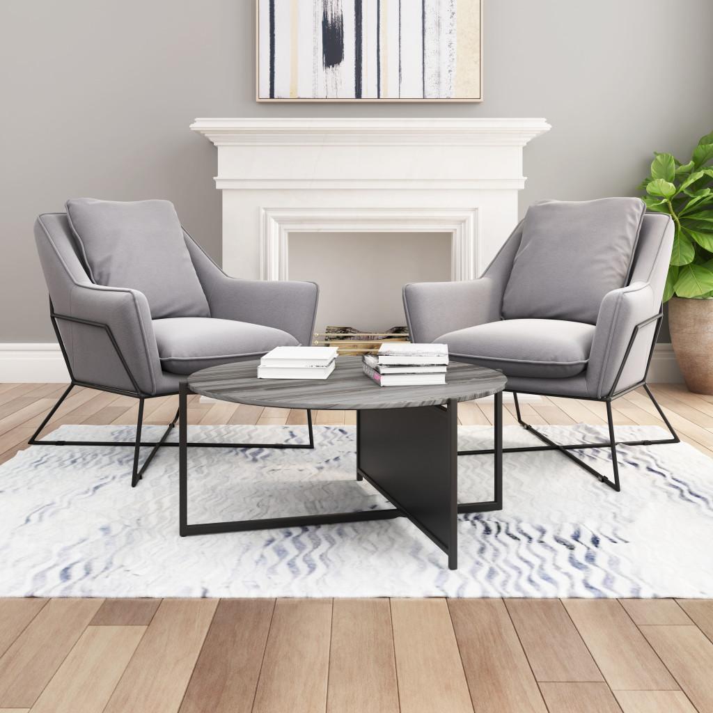 ZUO Mcbride Coffee Table Gray & Black