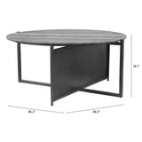 ZUO Mcbride Coffee Table Gray & Black