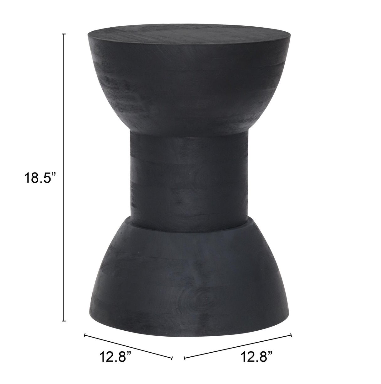 ZUO Wisdom Side Table Black
