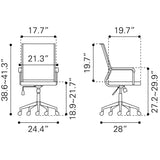 ZUO Auction Office Chair Espresso