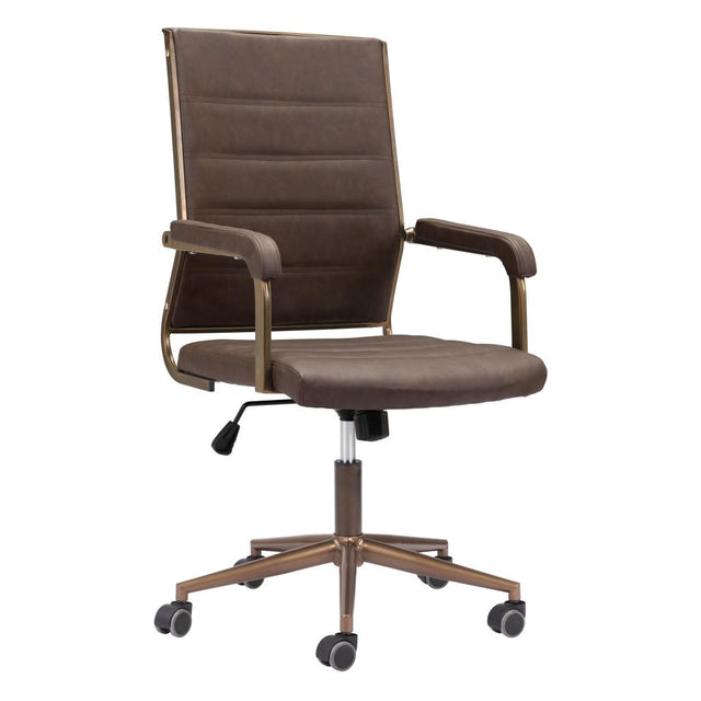 ZUO Auction Office Chair Espresso