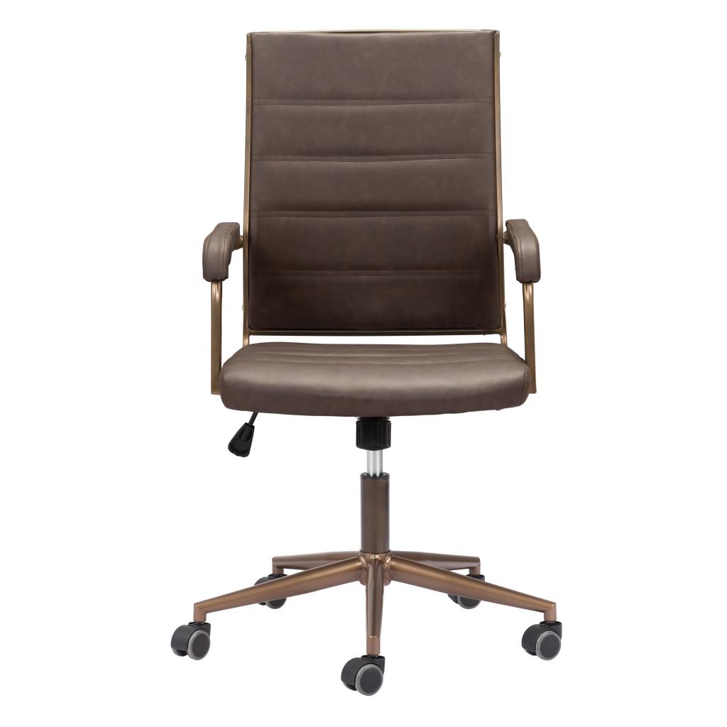ZUO Auction Office Chair Espresso