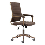 ZUO Auction Office Chair Espresso