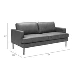 ZUO Decade Sofa Vintage Gray