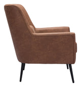 ZUO Ontario Accent Chair Vintage Brown