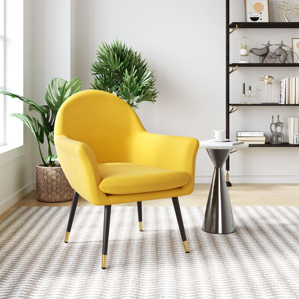 ZUO Alexandria Accent Chair Yellow