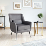 ZUO Ontario Accent Chair Vintage Black