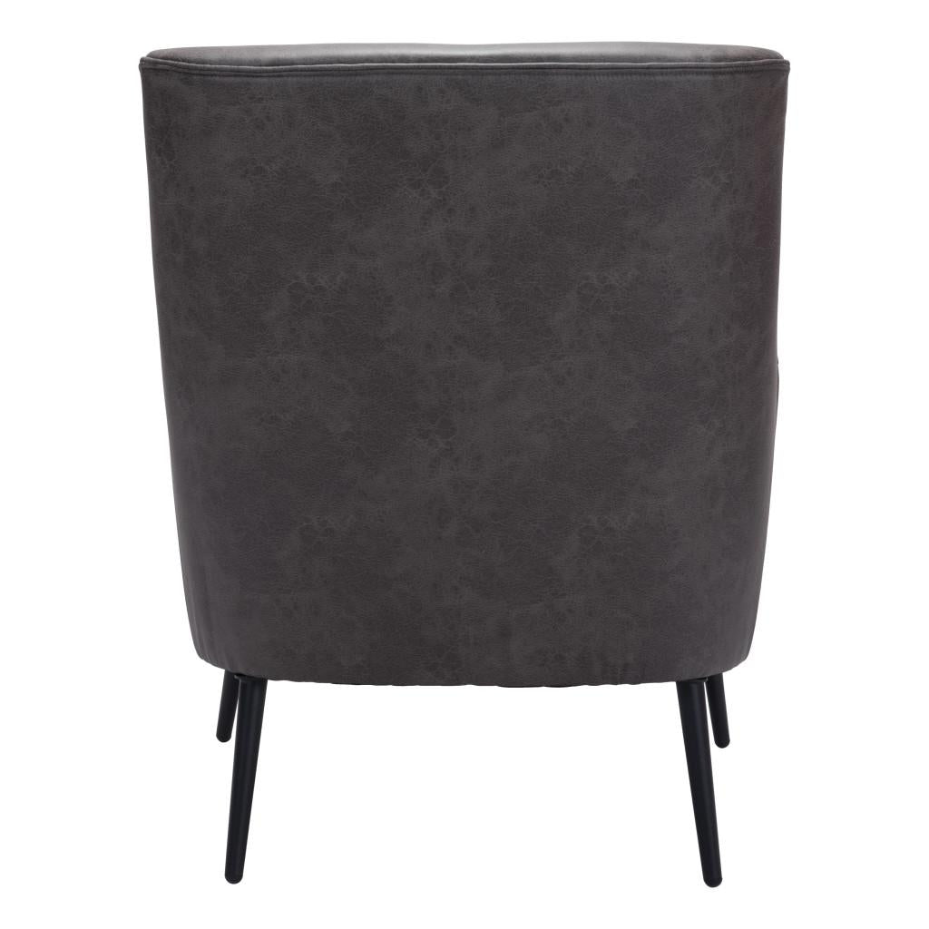 ZUO Ontario Accent Chair Vintage Black