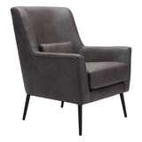ZUO Ontario Accent Chair Vintage Black