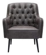 ZUO Tasmania Accent Chair Vintage Black