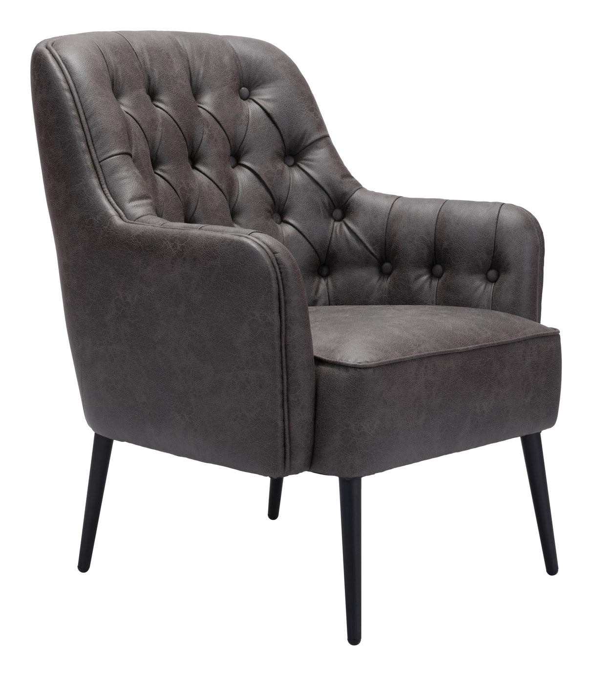 ZUO Tasmania Accent Chair Vintage Black