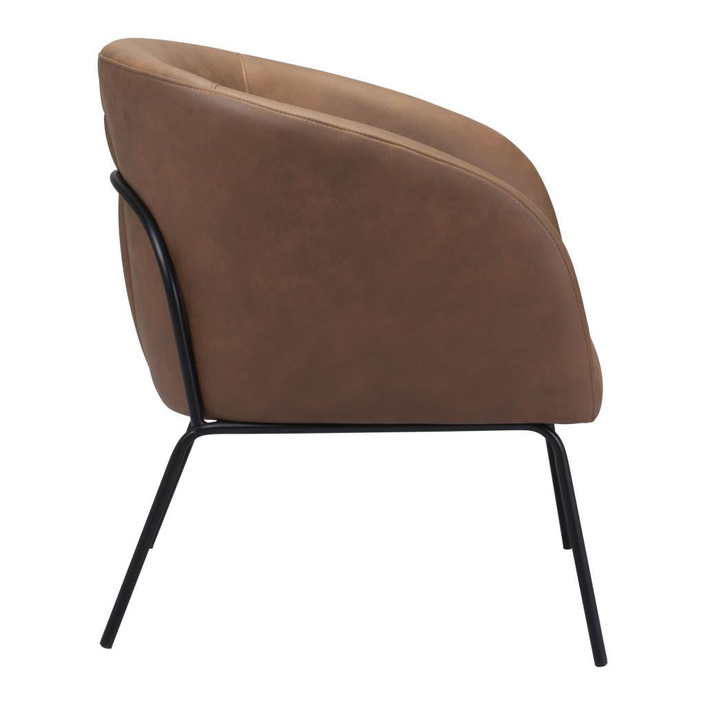 ZUO Quinten Accent Chair Vintage Brown