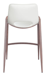 ZUO Desi Counter Stool (Set of 2) White & Walnut