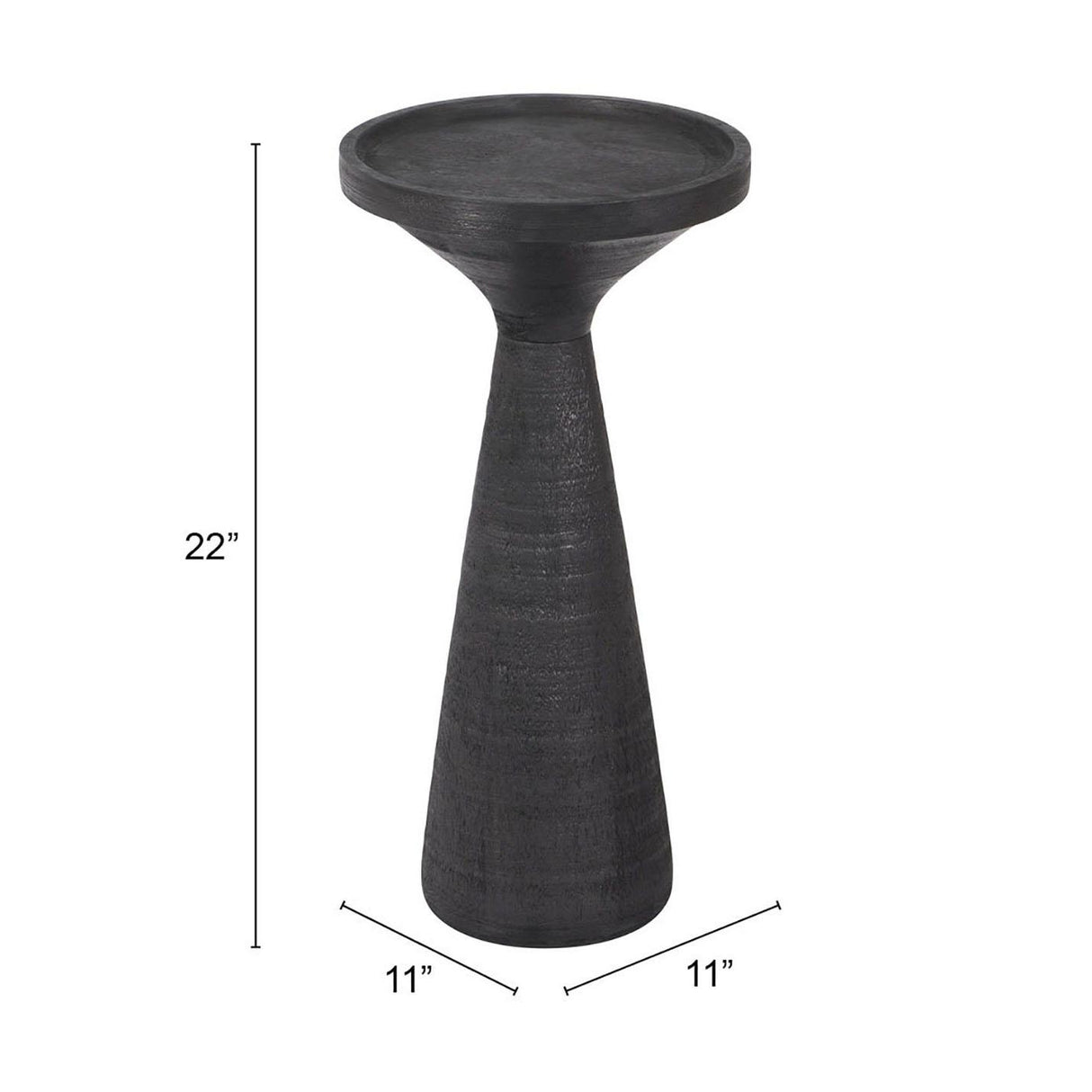 ZUO Omni Side Table Black