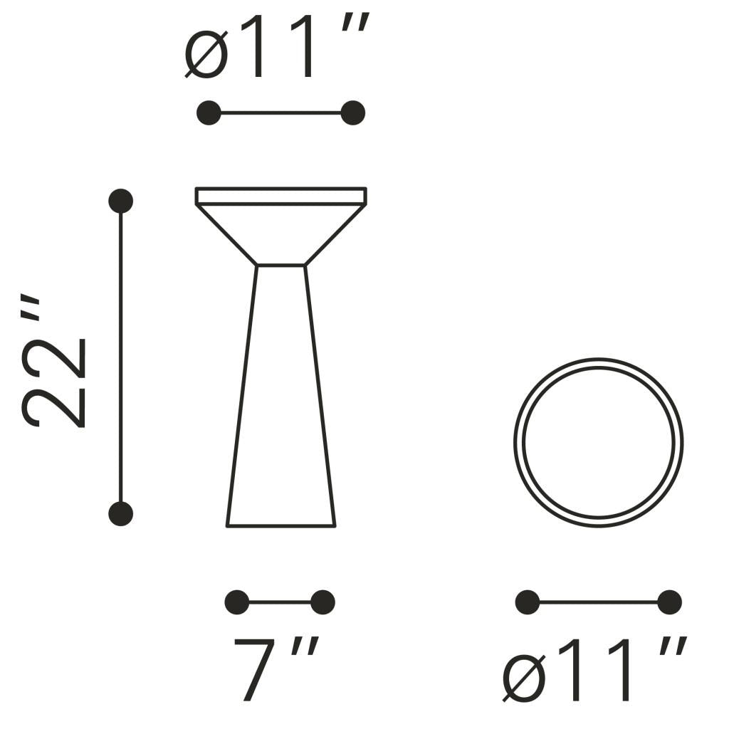 ZUO Omni Side Table Black