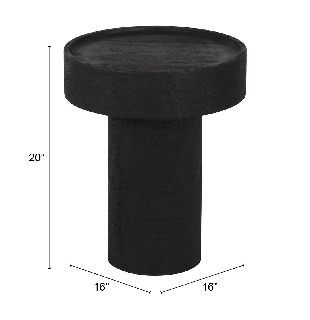 ZUO Watson Side Table Black