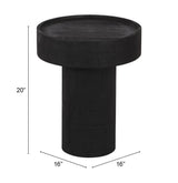 ZUO Watson Side Table Black