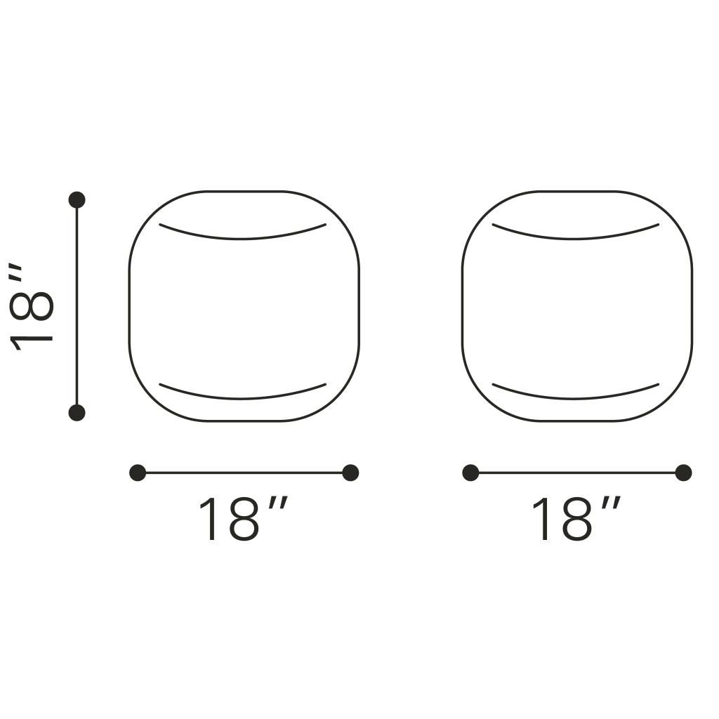 ZUO Lillian Ottoman Black