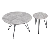 ZUO Kerris Coffee Table Set (2-Piece) Gray & Black