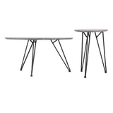 ZUO Kerris Coffee Table Set (2-Piece) Gray & Black