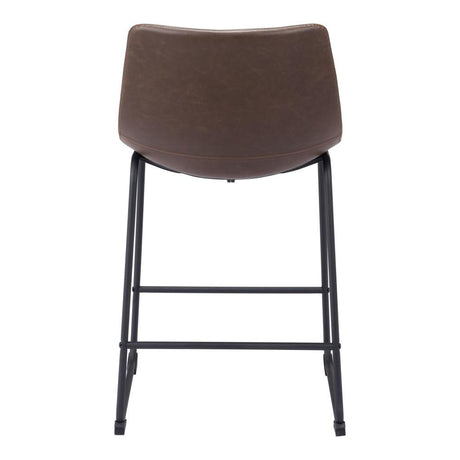 ZUO Smart Counter Stool (Set of 2) Vintage Espresso