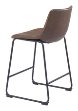 ZUO Smart Counter Stool (Set of 2) Vintage Espresso