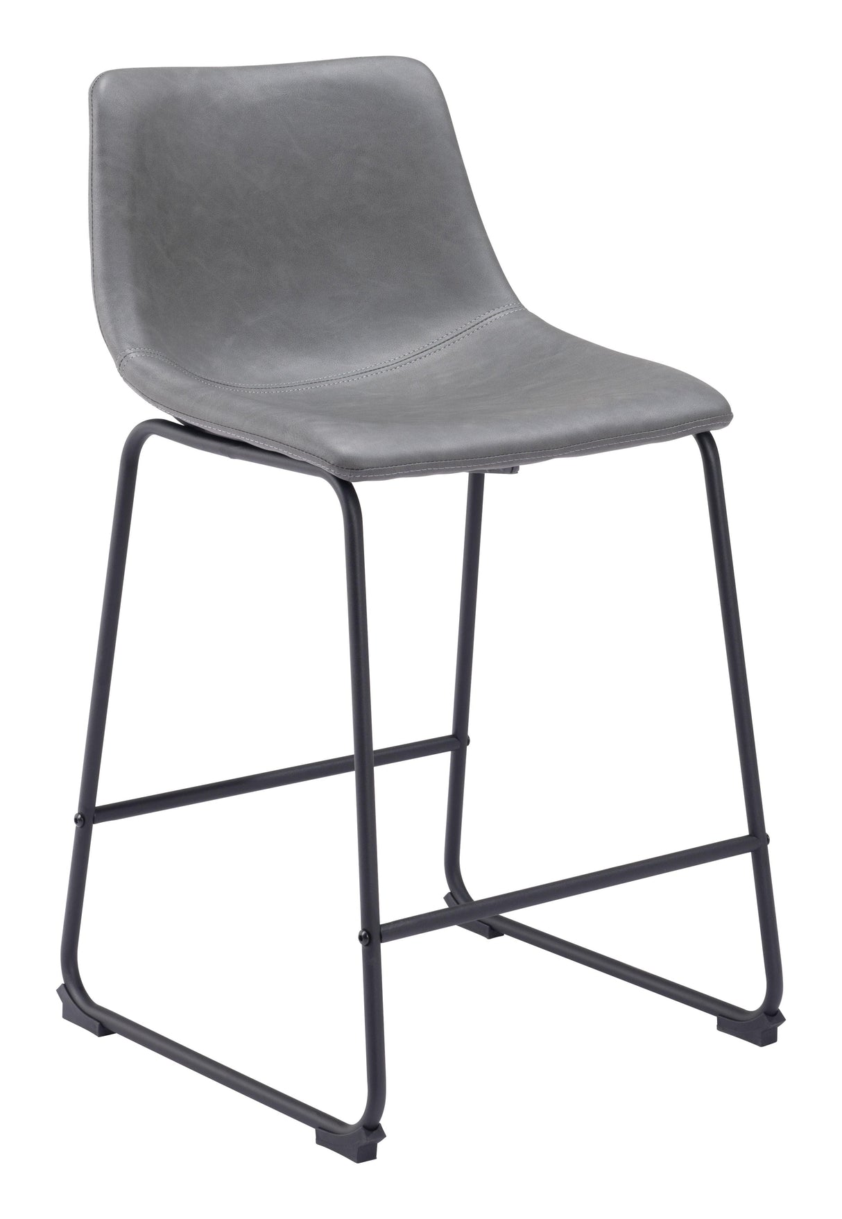 ZUO Smart Counter Stool (Set of 2) Charcoal