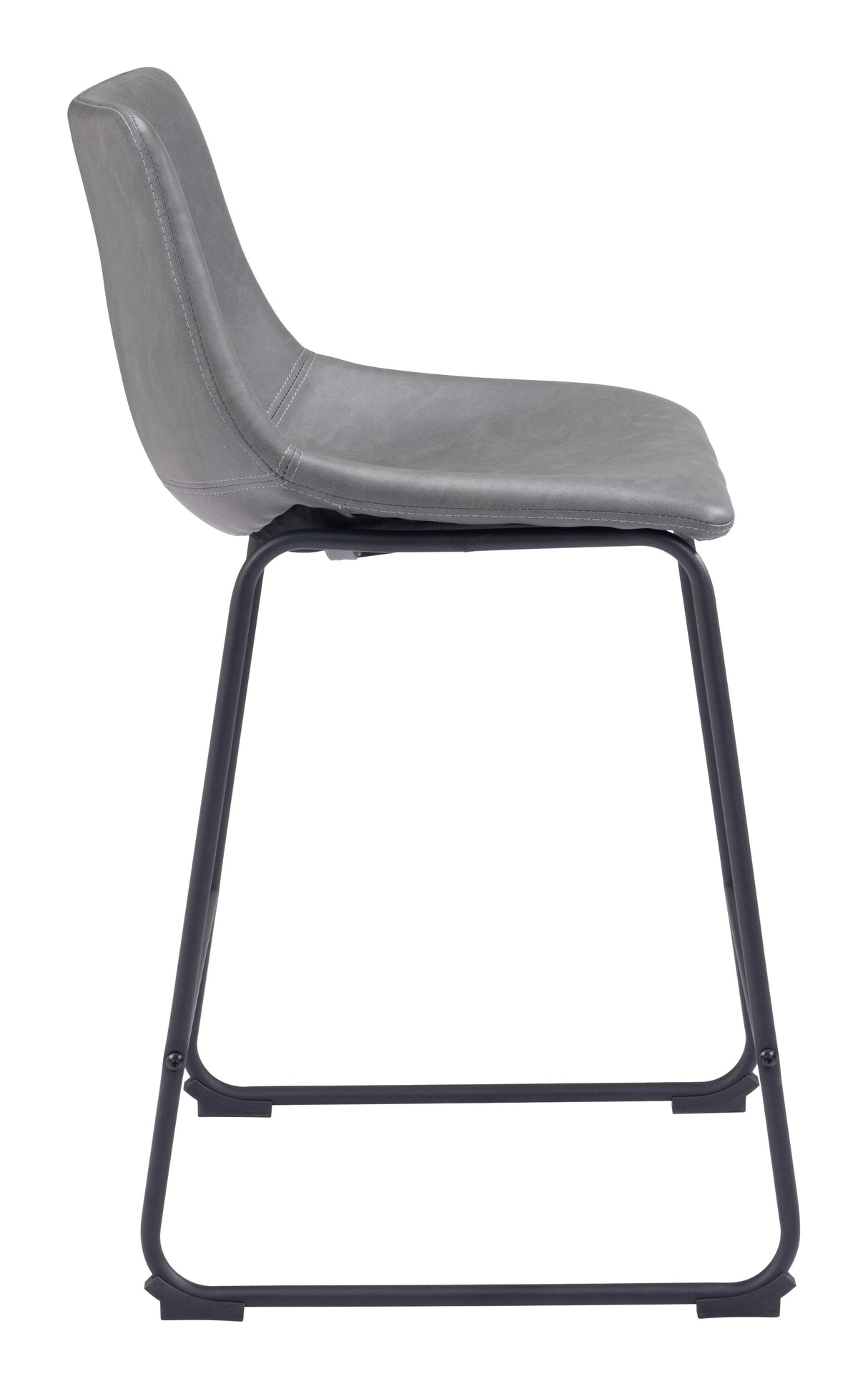 ZUO Smart Counter Stool (Set of 2) Charcoal