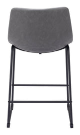 ZUO Smart Counter Stool (Set of 2) Charcoal