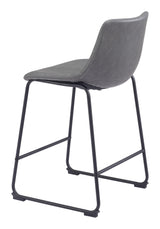 ZUO Smart Counter Stool (Set of 2) Charcoal