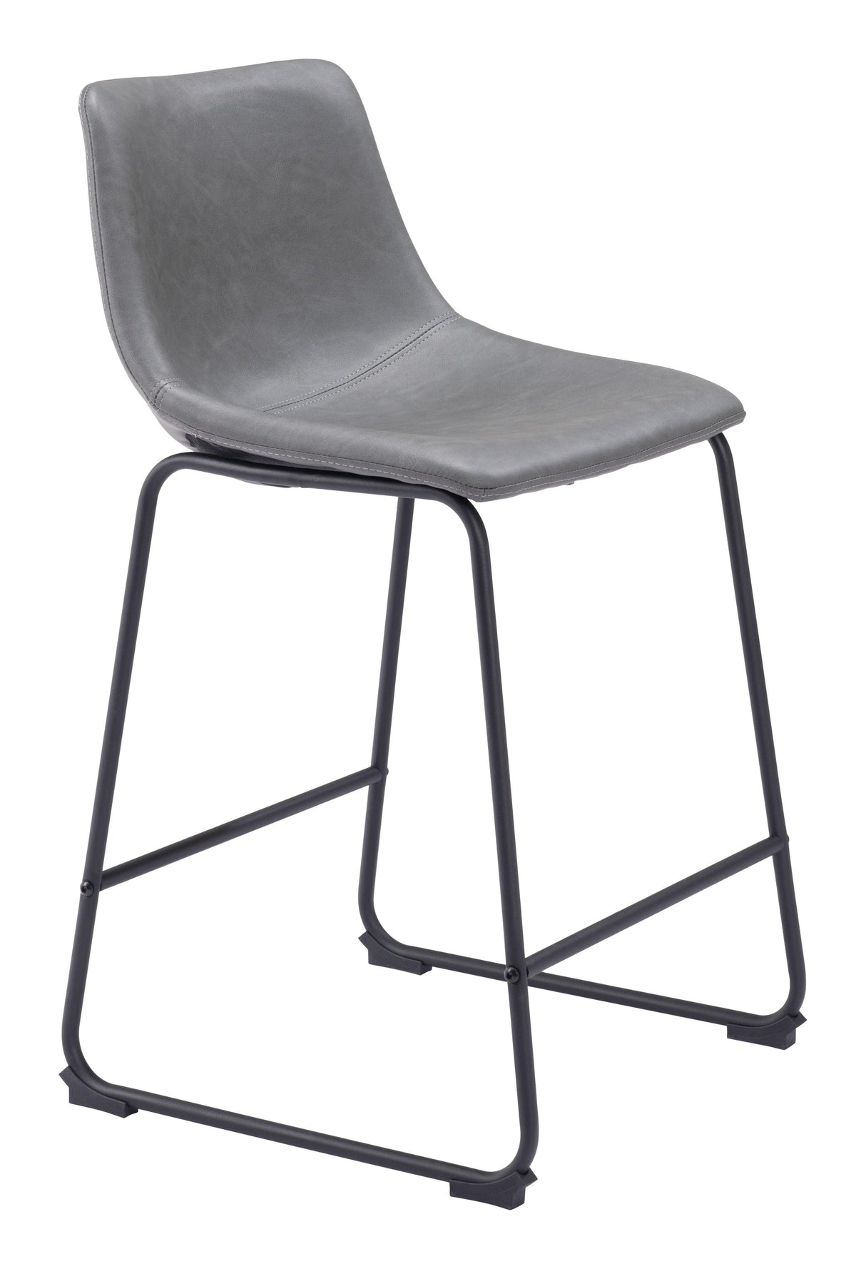 ZUO Smart Counter Stool (Set of 2) Charcoal