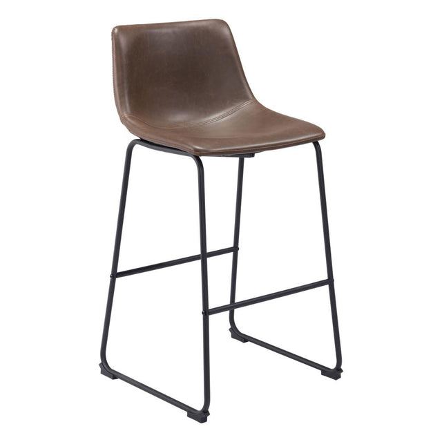 ZUO Smart Barstool (Set of 2) Vintage Espresso