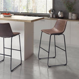 ZUO Smart Barstool (Set of 2) Vintage Espresso
