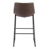ZUO Smart Barstool (Set of 2) Vintage Espresso