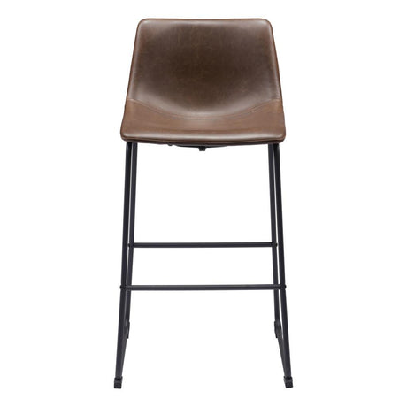 ZUO Smart Barstool (Set of 2) Vintage Espresso