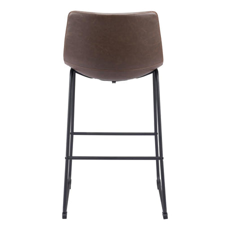 ZUO Smart Barstool (Set of 2) Vintage Espresso