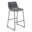 ZUO Smart Barstool (Set of 2) Charcoal