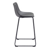 ZUO Smart Barstool (Set of 2) Charcoal