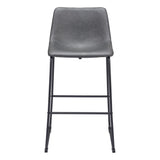 ZUO Smart Barstool (Set of 2) Charcoal