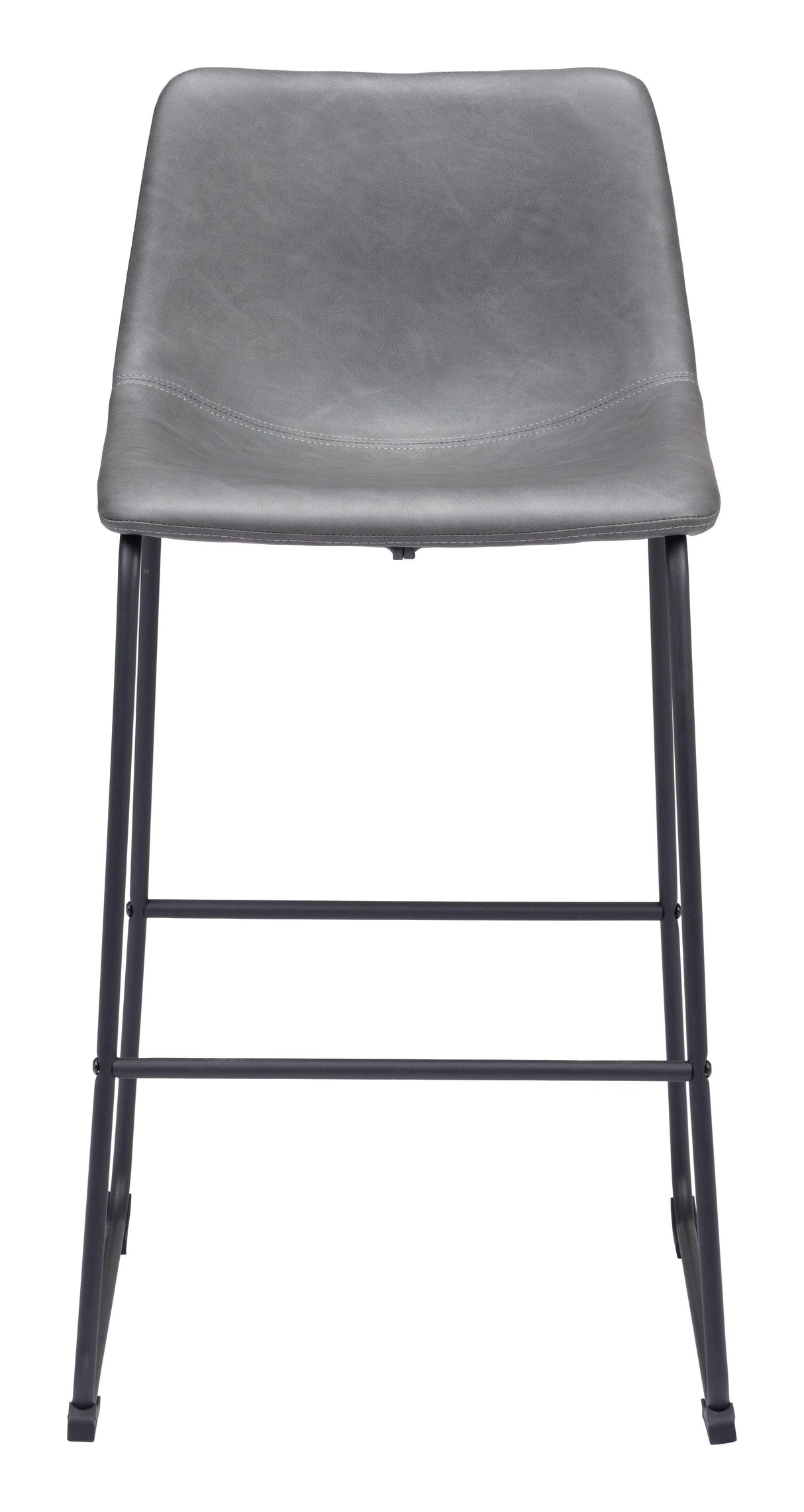 ZUO Smart Barstool (Set of 2) Charcoal