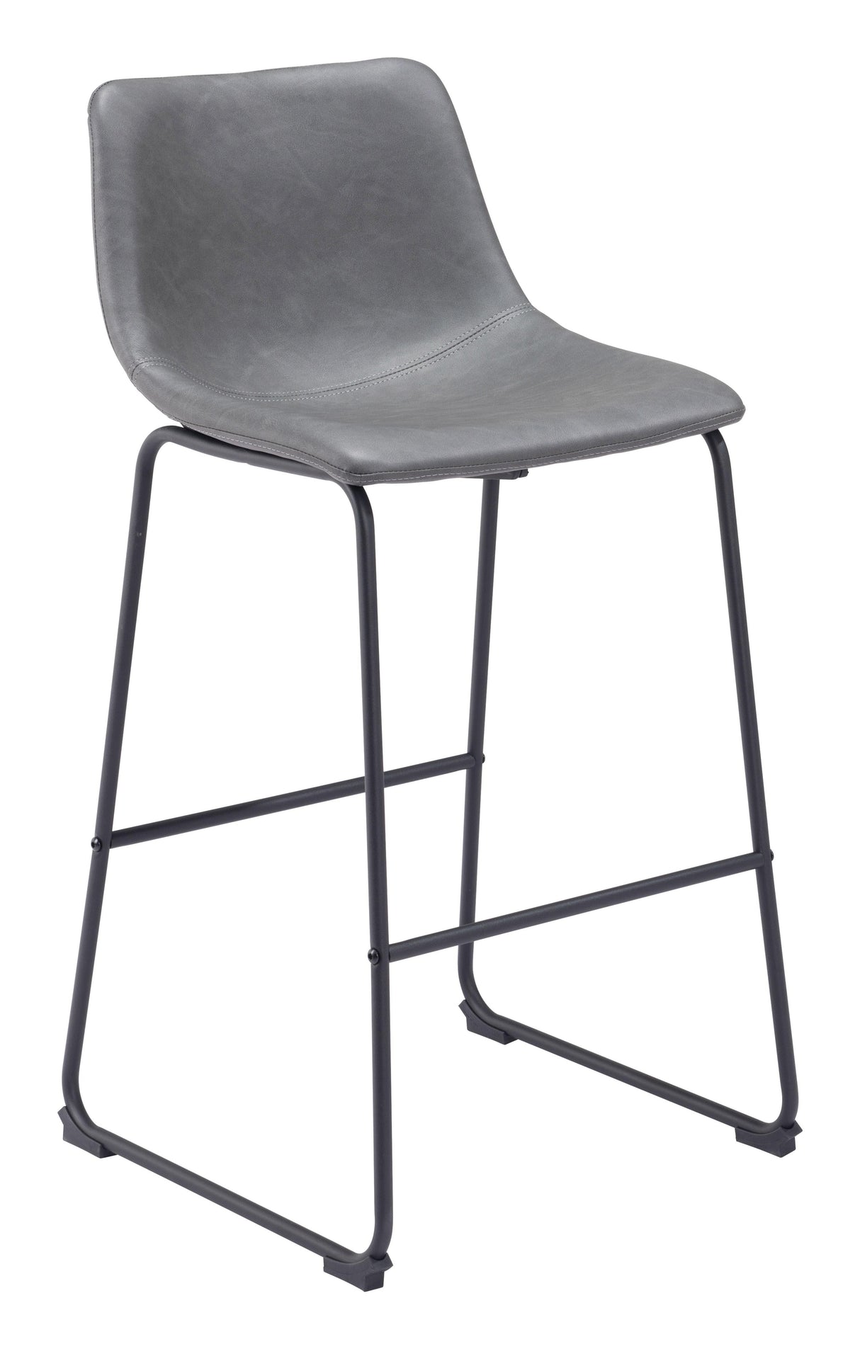 ZUO Smart Barstool (Set of 2) Charcoal