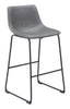 ZUO Smart Barstool (Set of 2) Charcoal
