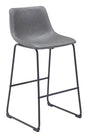 ZUO Smart Barstool (Set of 2) Charcoal