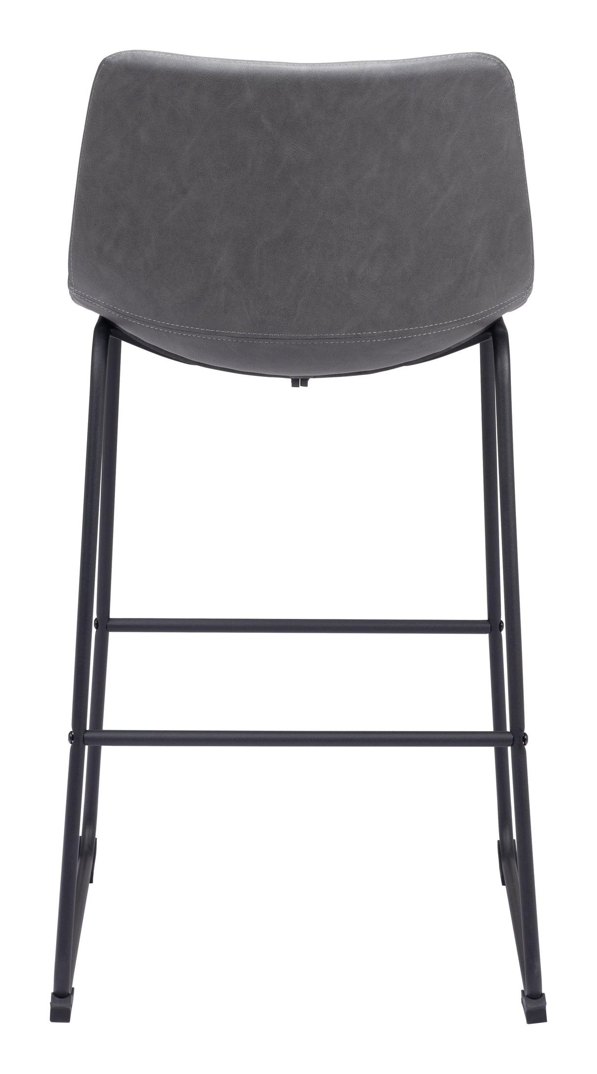 ZUO Smart Barstool (Set of 2) Charcoal