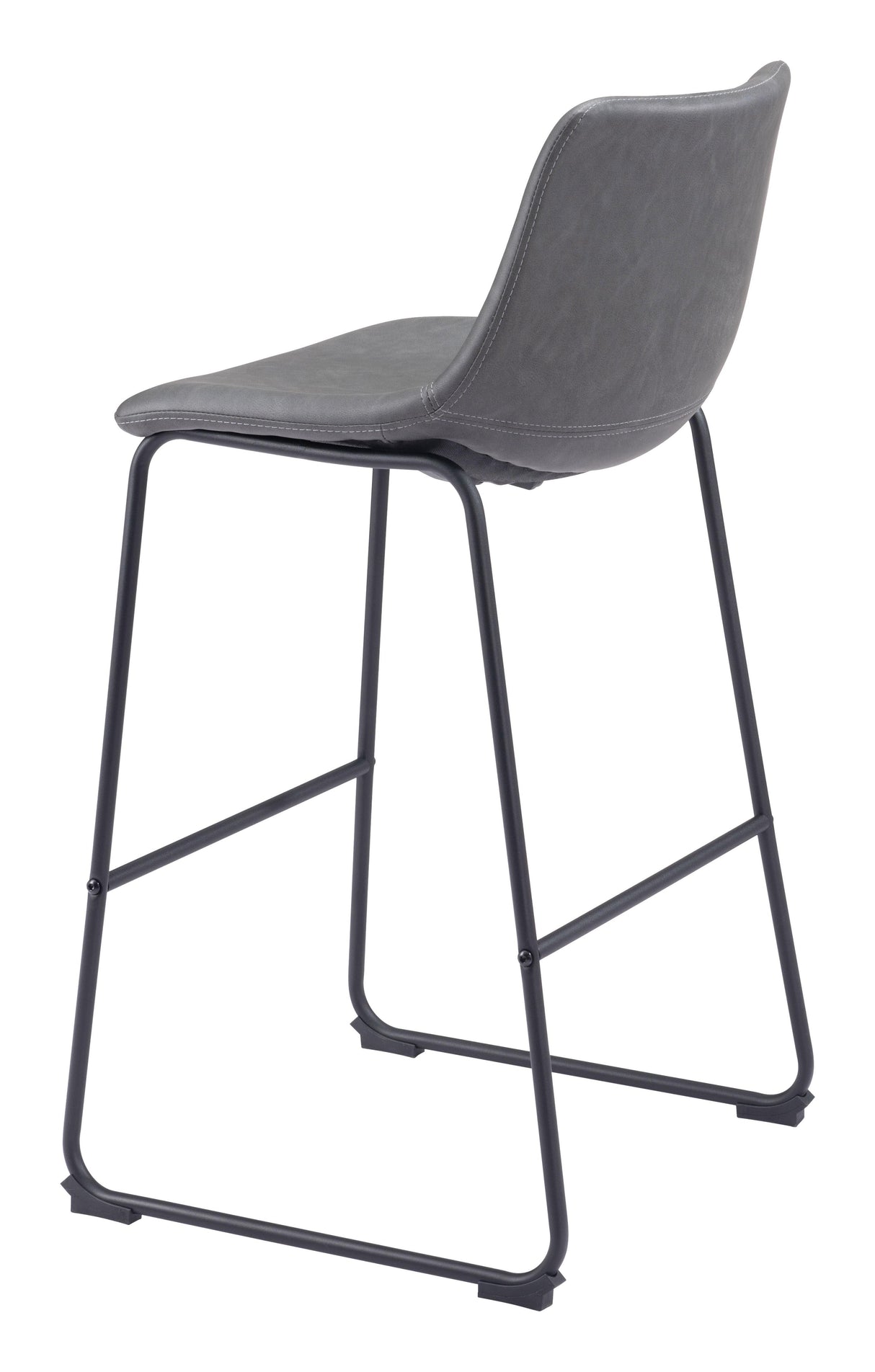 ZUO Smart Barstool (Set of 2) Charcoal