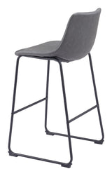 ZUO Smart Barstool (Set of 2) Charcoal