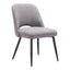 ZUO Teddy Dining Chair (Set of 2) Gray