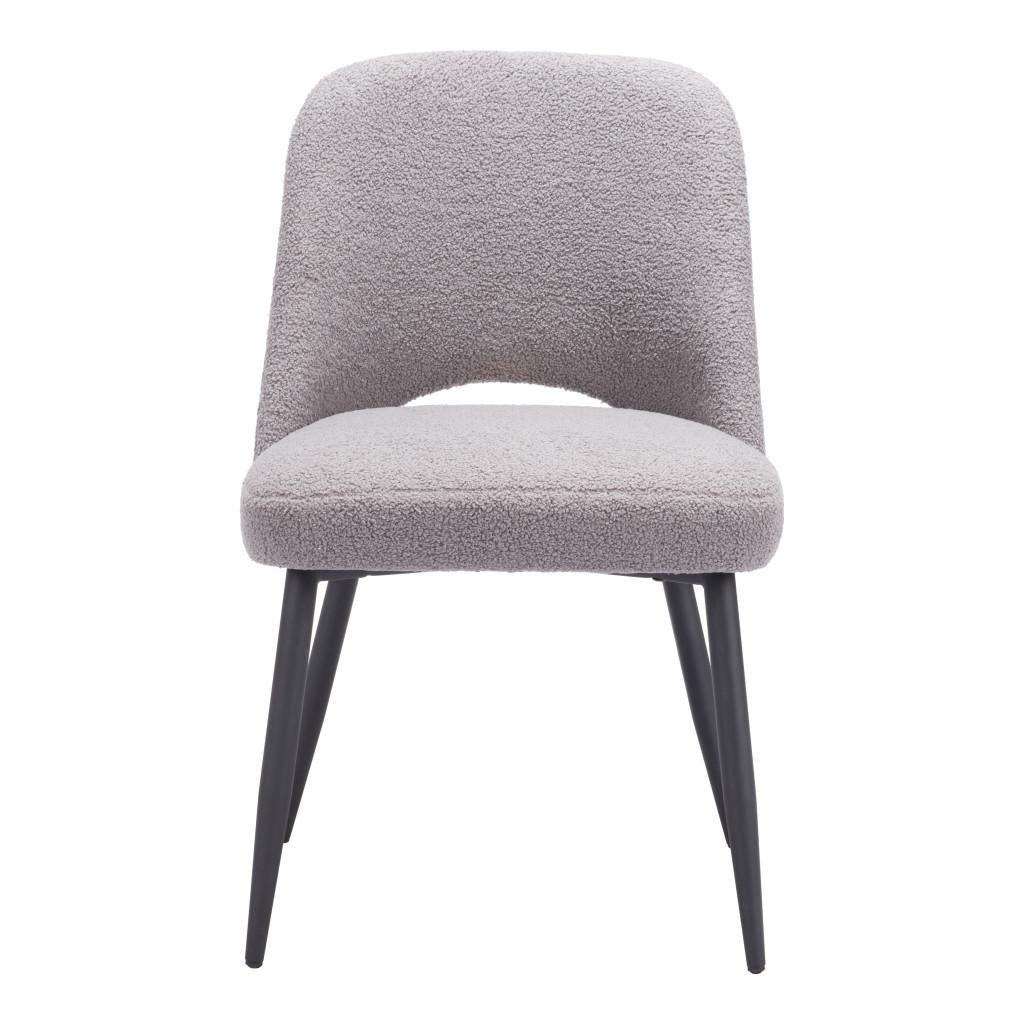 ZUO Teddy Dining Chair (Set of 2) Gray