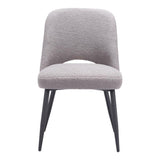 ZUO Teddy Dining Chair (Set of 2) Gray