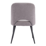 ZUO Teddy Dining Chair (Set of 2) Gray